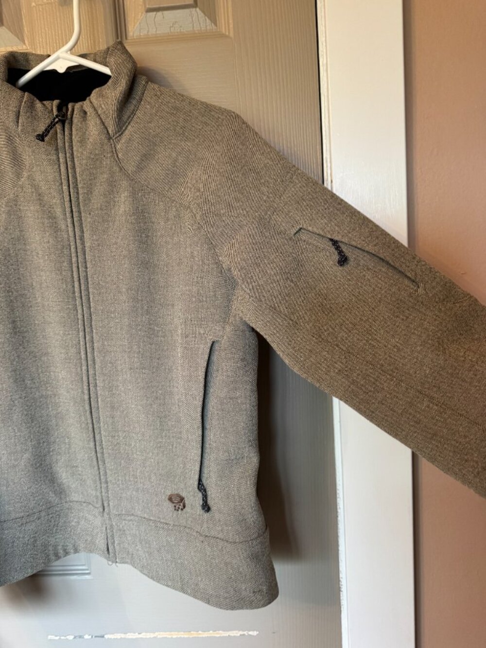 Mountain Hardwear Women's Small Gray Fleece Lined Softsell Jacket Full Zip - Picture 3 of 5